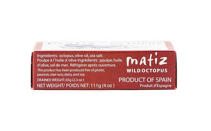 Matiz Pulpo Wild-Caught Pulpo Spanish Octopus in Olive Oil 4.0 Oz