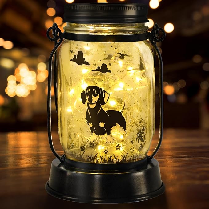 kyoryuger Dachshund Dog Solar Lanterns, Gifts for Women/Men, Weiner Dog Mom Gifts, Unique Birthday