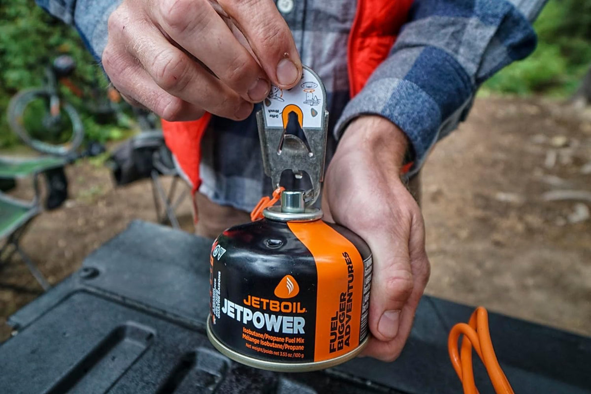Jetboil Jetpower Fuel for Jetboil Camping and Backpacking Stoves, 100 Grams (2-Pack)
