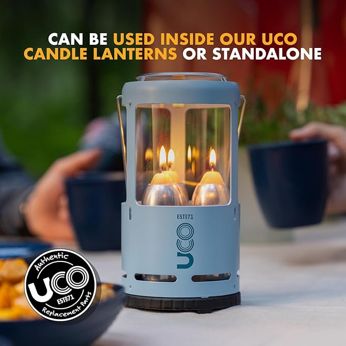 UCO 12-Hour Natural Beeswax Long-Burning Candles for UCO Candle Lanterns and Emergency