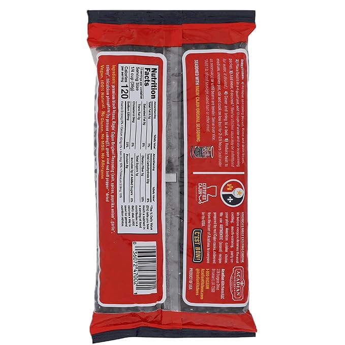 Seasoned Black Beans 16 oz Ragin Cajun (Pack of 4)