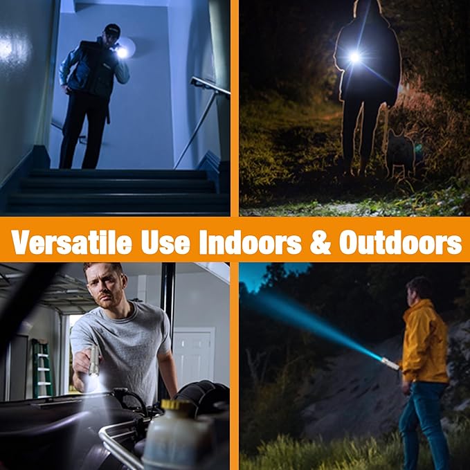 EverBrite Mini LED Flashlight, Zoomable High Lumens 350LM, 3 Modes, 3AAA Batteries Included