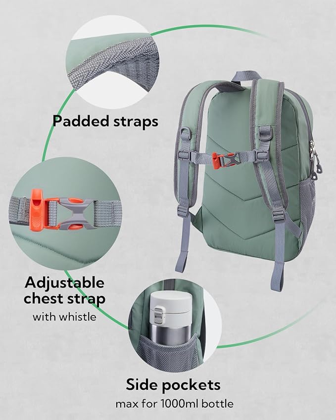 WATERFLY 12L Small Hiking Backpack: Day Pack Lightweight Travel Bag Camping Fitness Cycling Outdoor