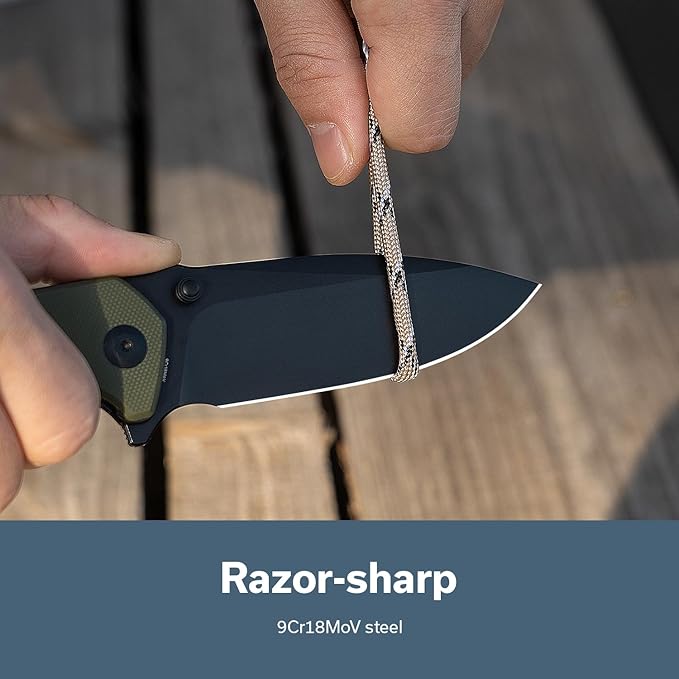 SENCUT Skarnax Pocket Knife for Men, Folding Knife with 3.79" 9Cr18MoV Blade & G10 Handle