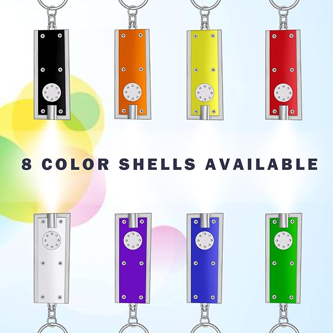 Mini LED Keychain Flashlight, Tiny Ultra Bright White Light Pocket Key Ring LED Flashlights for