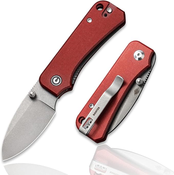 CIVIVI Baby Banter Pocket Folding Knife for EDC, 2.34" Blade Small Knife with Titanium Thumb Stud