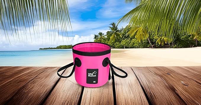 BANCHELLE Collapsible Bucket Water Container Portable Folding Camp Wash Basin for Outdoor Traveling
