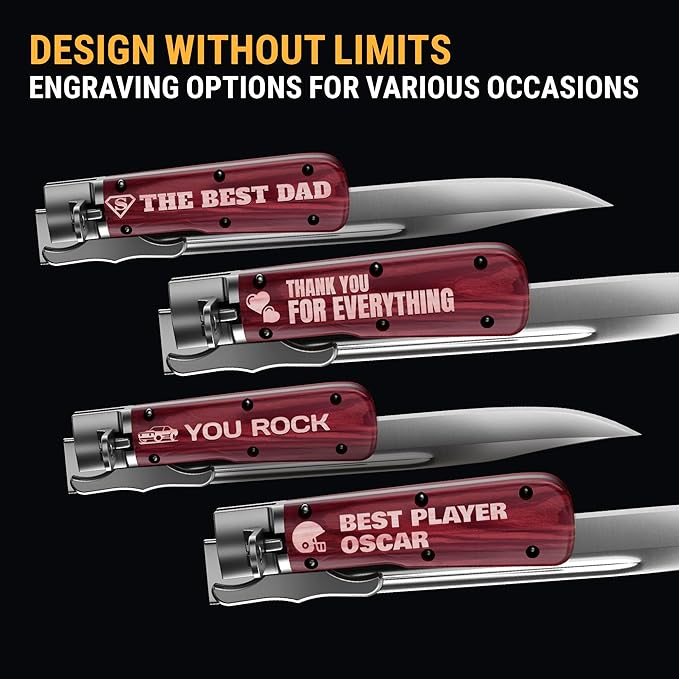 Custom Knife for Men and Women - Personalized Idea Gifts - Engraved Gifts for Dad Husband Boyfriend