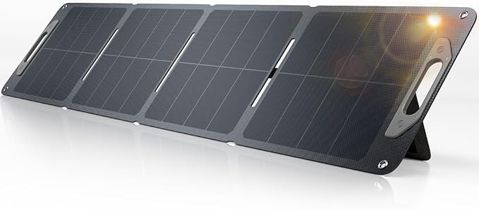 120W Portable Solar Panel for Power Station Generator, Ultra Light 5.7lbs, 25% High Efficiency IP65