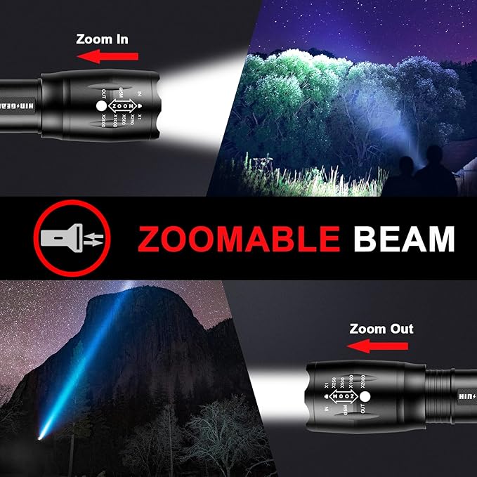 Flashlights High Lumens 6PCS, 1 Mode LED Flashlight Super Bright, Small Pocket Flashlight Bulk