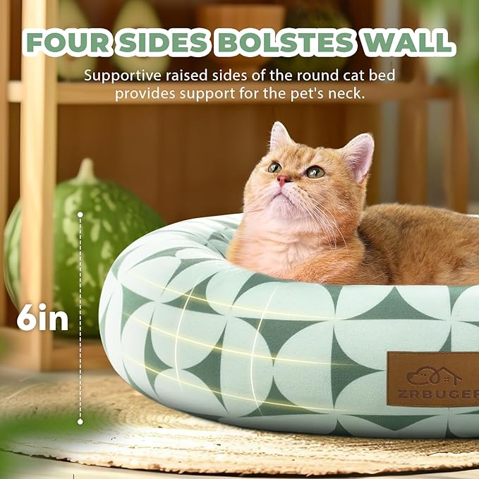 Cat Bed, 20In Dog Beds for Small Dogs, Calming Cat & Dog Beds for Indoor Pets, Pet Beds Comfortable