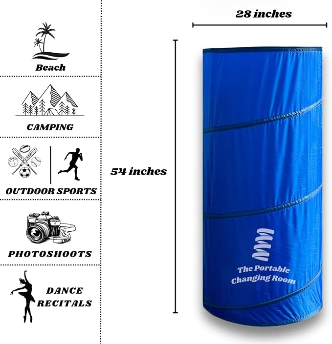 Portable Changing Room, Pop Up Pod - Privacy Tent, Dressing Room Tube or Portable Toilet Stall with