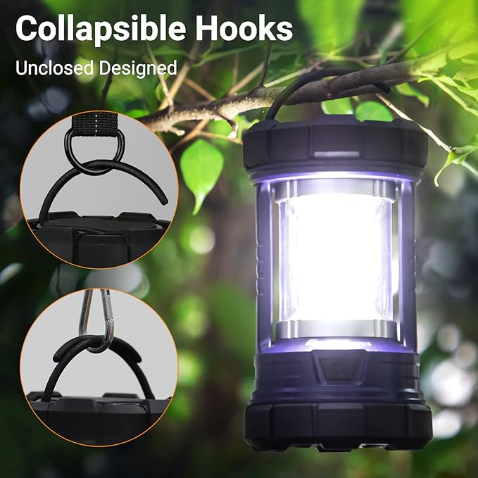 Camping Lantern, 3200LM LED Lanterns for Power Outages, 4600mAh Phone Charger & Rechargeable