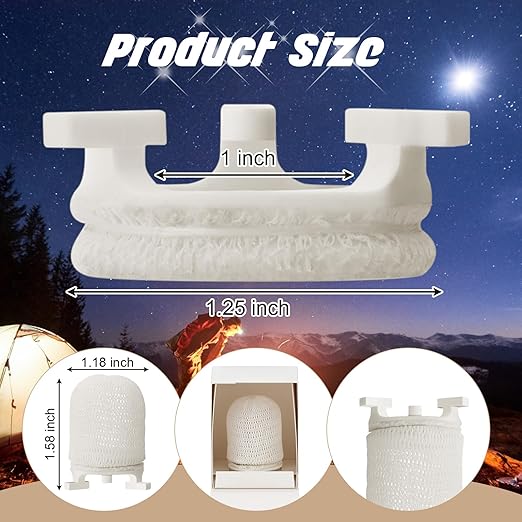 3 Pcs Gas Light Preformed Mantle Gas Lamp Mantles Gaslight Mantles Pre Formed Gas Light Mantel for