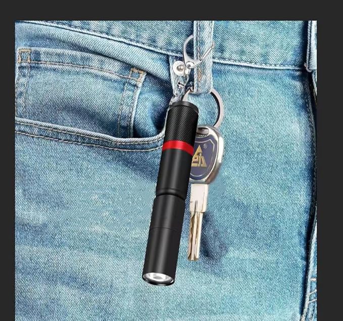 3 Pack Small Mini LED Keychain Flashlight, Single Mode AAA Battery Flashlights Portable Bulk EDC