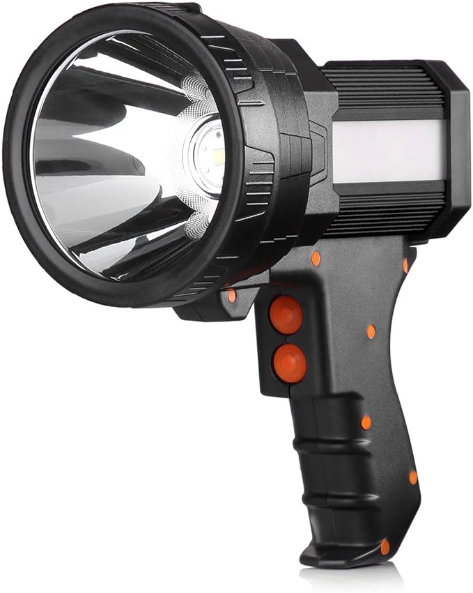 BUYSIGHT Rechargeable Spotlight, 1000,000 -Lumen Spot Lights Hand held Large Flashlight Handheld
