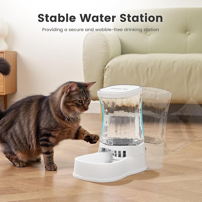 Gardner Pet Automatic Gravity Water Dispenser for Dogs, 1.0Gallon 100% BPA-Free Dog Water Bowl