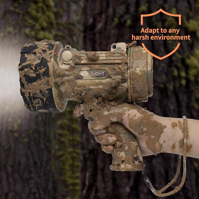 BUYSIGHT Rechargeable Spotlight Flashlight Floodlight,1000000 Lumen Hand held Spot Lights IP67