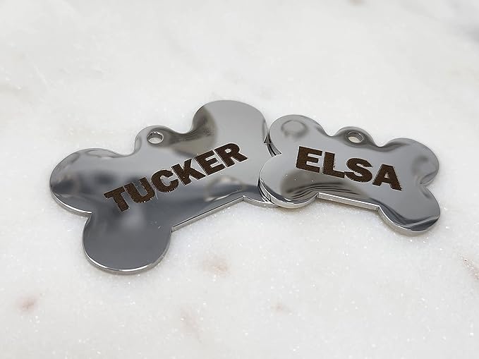Dr. Fremont's Stainless Steel Pet ID Tags Engraved and Personalized for Dogs and Cats on Both Sides