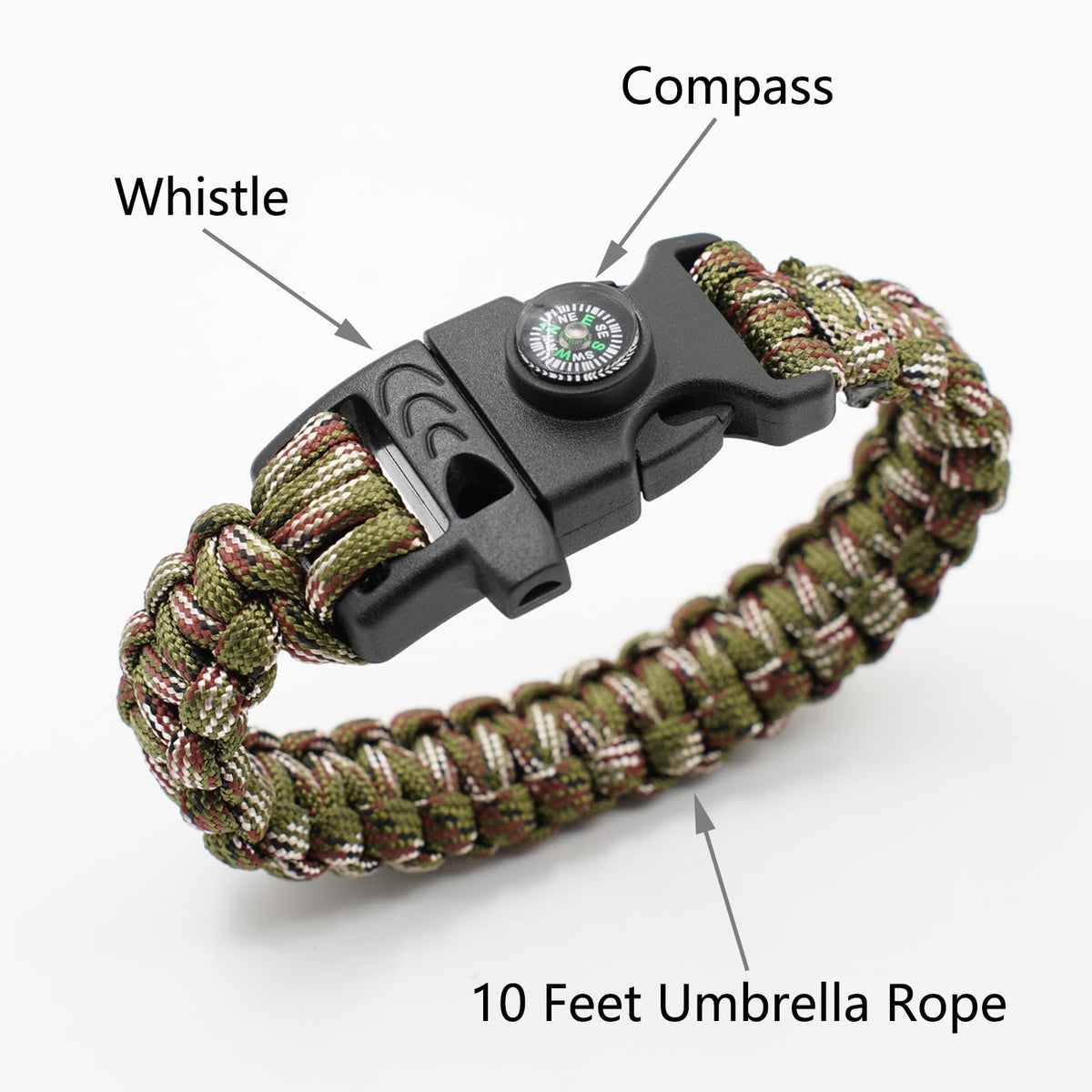 RLXMARTD Paracord Bracelet - 8 Pack - product view 3