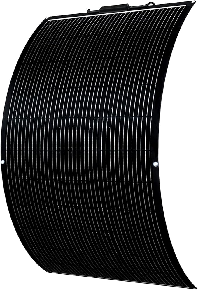 Flexible Solar Panel 150W Fiberglass Monocrystalline Lightweight Module for Off-Grid RV Boat Van