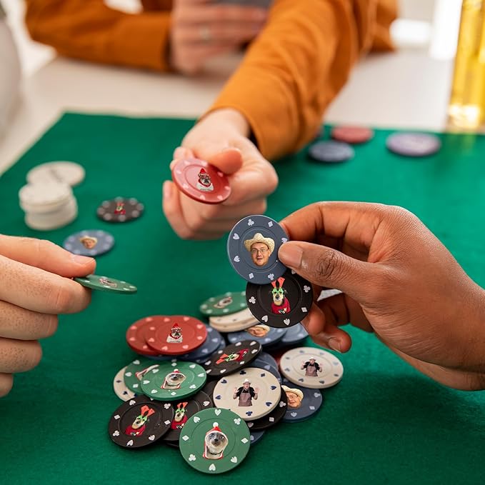 Custom Poker Chips Personalized Plastic Poker Chips with Logo Funny Parties Chips Print Your Photo