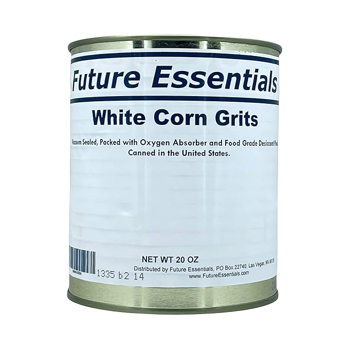 Freeze Dried White Corn Grits | Dry Corn for Quick Meals Old Fashioned Premium Grits Shelf Stable