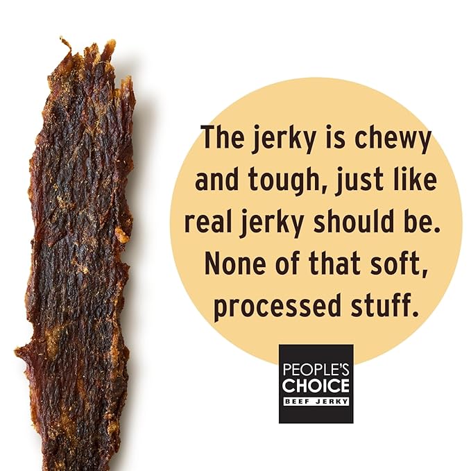 People’s Choice Beef Jerky – Carne Seca – Chipotle & Roasted Garlic – 13g Protein – Sugar Free