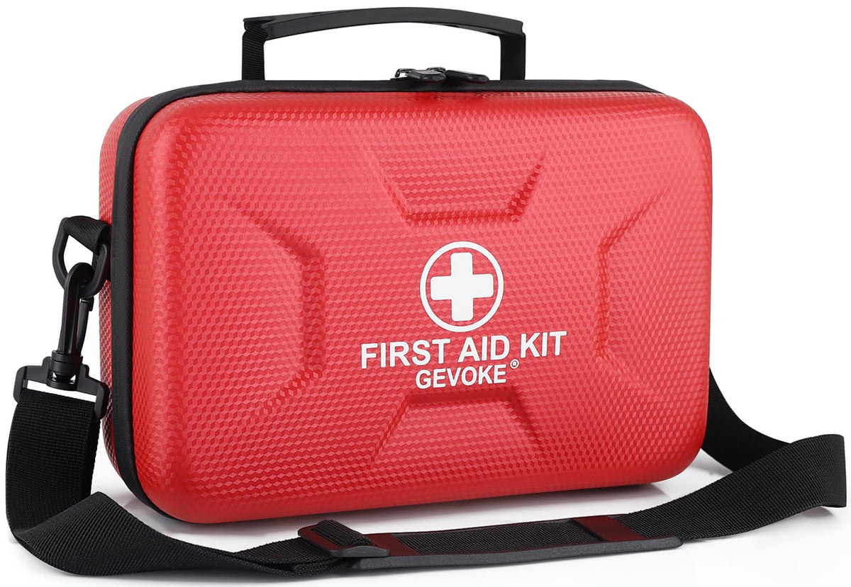 Gevoke First Aid Kit - 410 Piece, Waterproof, Red - product view 1