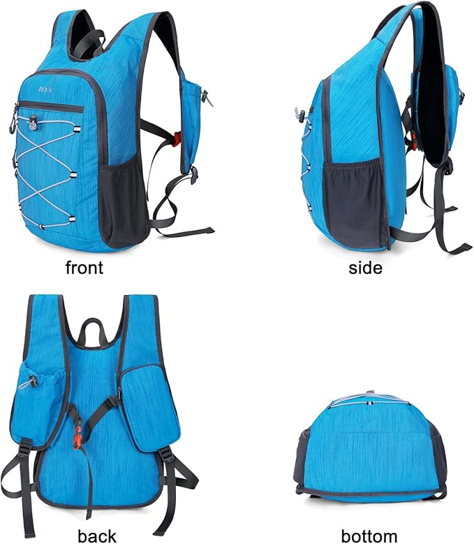 BOVIP 20L Hiking Backpack Lightweight Packable Hiking Daypack Small Travel Outdoor Foldable