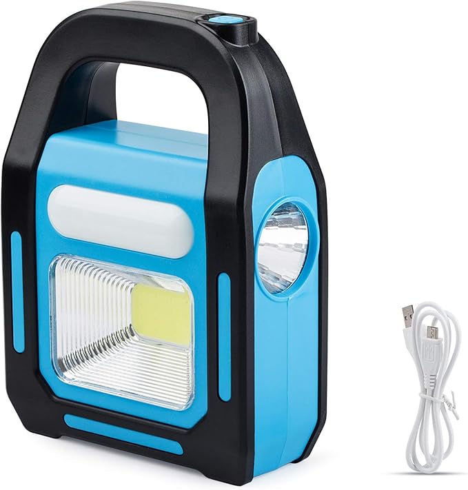 1 Pack 3 in 1 Solar USB Rechargeable Brightest COB LED Camping Lantern, Charging for Device