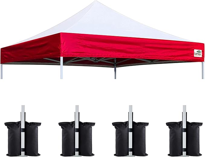 Eurmax USA New 10x10 Pop Up Canopy Replacement Canopy Tent Top Cover, Instant Canopy Top Cover