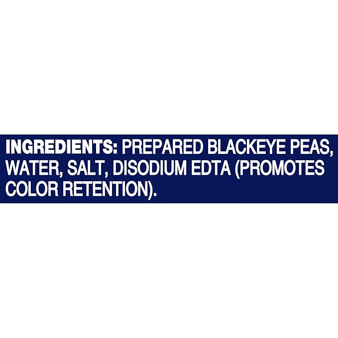 BUSH'S BEST 15.8 oz Canned Blackeye Peas, Source of Plant Based Protein and Fiber, Low Fat, Gluten