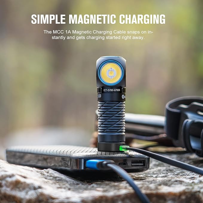 OLIGHT Perun 2 Mini Headlamp 1100 Lumens LED Head Flashlight, Rechargeable Headlight with Red Light