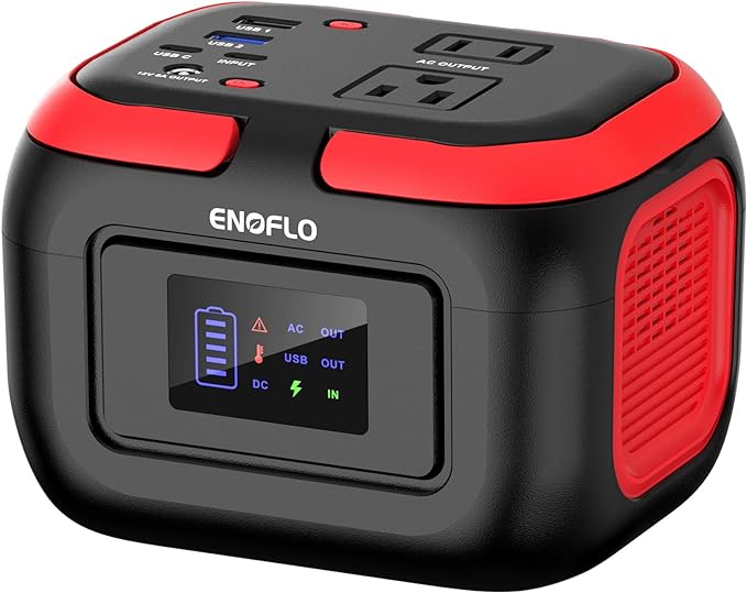 Portable Power Station, 97Wh Solar Generator, Lithium Battery Power with 110V AC 150W Peak