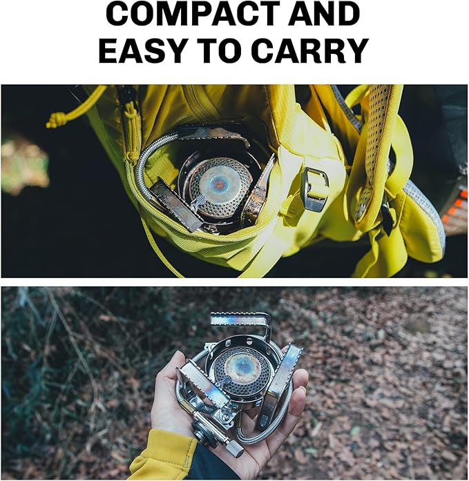 Fire-Maple FMS-125 PRO Gas Stove ??Compact High-Powered Backpacking Stove with Wind-Resistant