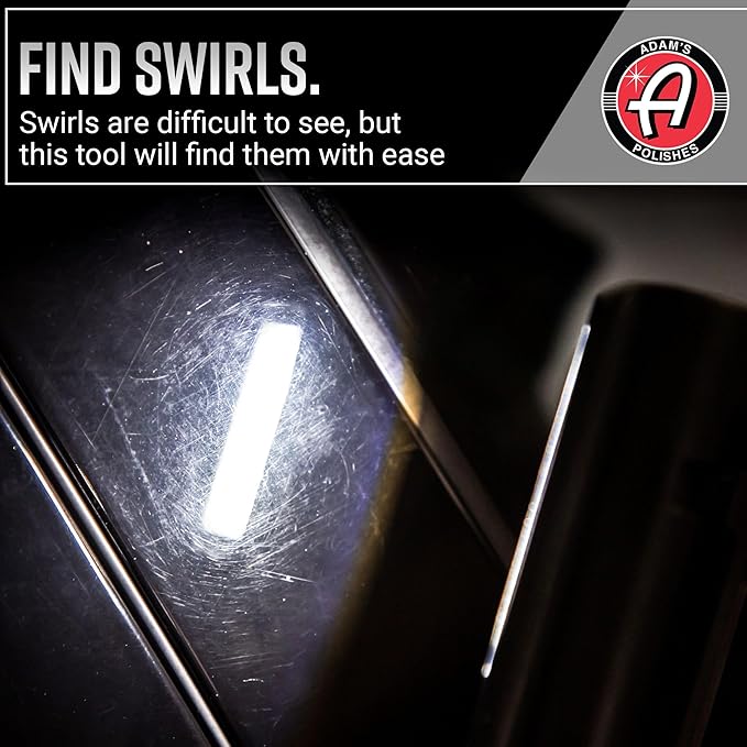 Adam's Polishes Swirl Finder Flashlight - Ultra Bright 170 Lumen Mini Light - Easily Spot