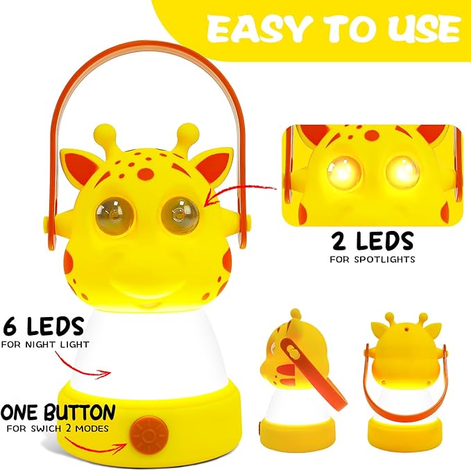 Let's Explore LED Camping Lantern & Headlamp, Battery Powered Night Light, Gift for Birthday