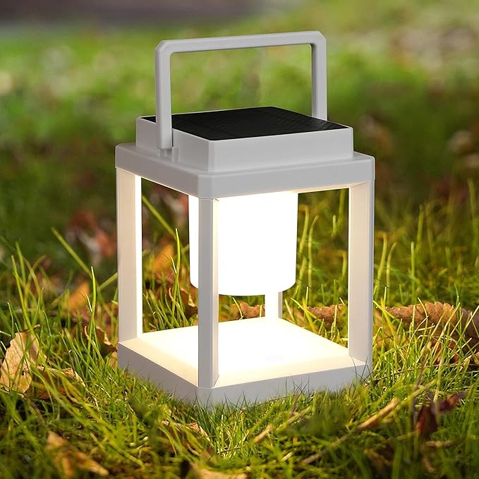 Outdoor Table Lamp, Led Lamps for Nightstand, Solar Lanterns Outdoor Hanging for Patio Waterproof