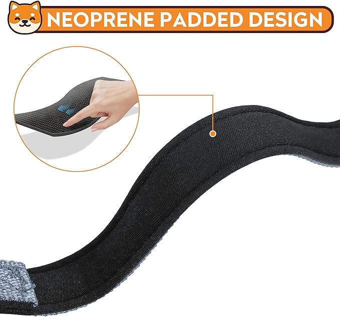 Reflective Dog Collar, Adjustable Soft Neoprene Padded Nylon Pet Collars with Buckle for Extra