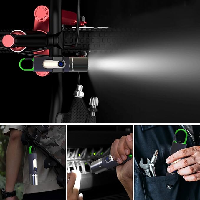 LED Rechargeable Flashlights, Zoomable 4 Modes 1000 Lumens, IPX4 Waterproof & Type-C Powerful