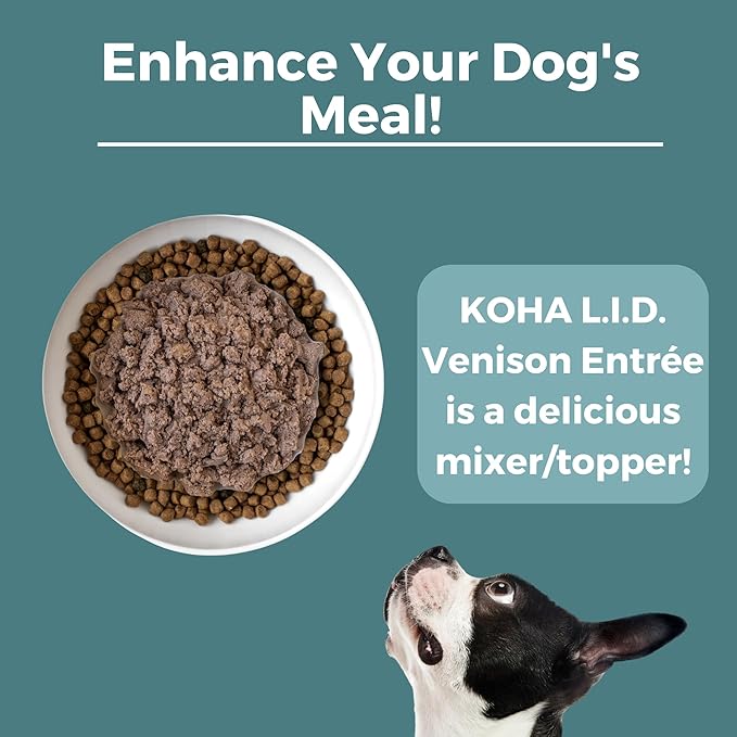 KOHA Limited Ingredient Diet Venison Entrée for Dogs - Grain Free Wet Dog Food with No Fillers