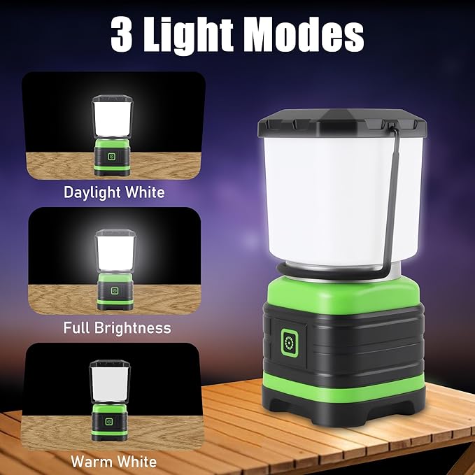 Lichamp LED Camping Lantern, Battery Powered LED Lights Camping Essentials, Portable Lanterns