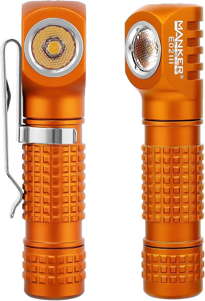 Manker E02III Everyday-Carry Flashlight, USB-c Rechargeable 10440 / AAA Flashlight, Pocket EDC