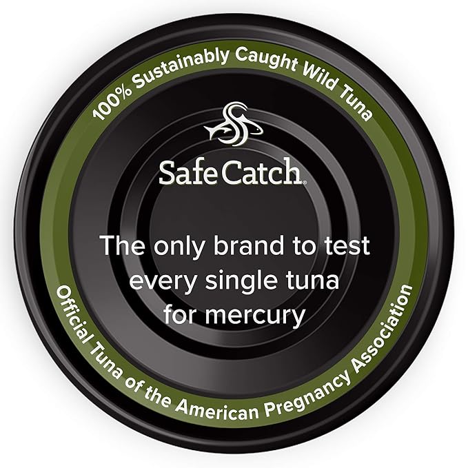 Safe Catch Wild Ahi Yellowfin Tuna Fish Canned, Wild Caught, Lowest Mercury, Lean Protein, Omega 3