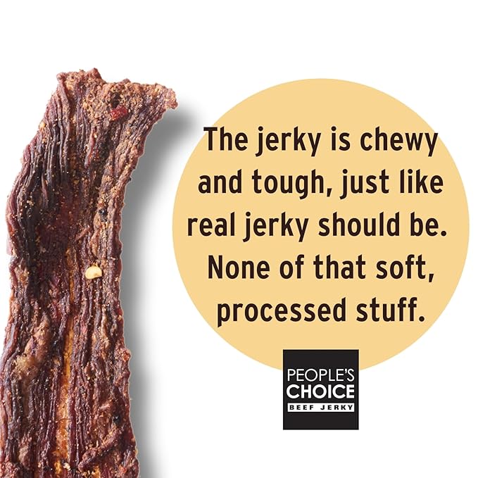 People’s Choice Beef Jerky – Carne Seca – Limón Con Chile – 16g Protein – Sugar Free, Zero Carb