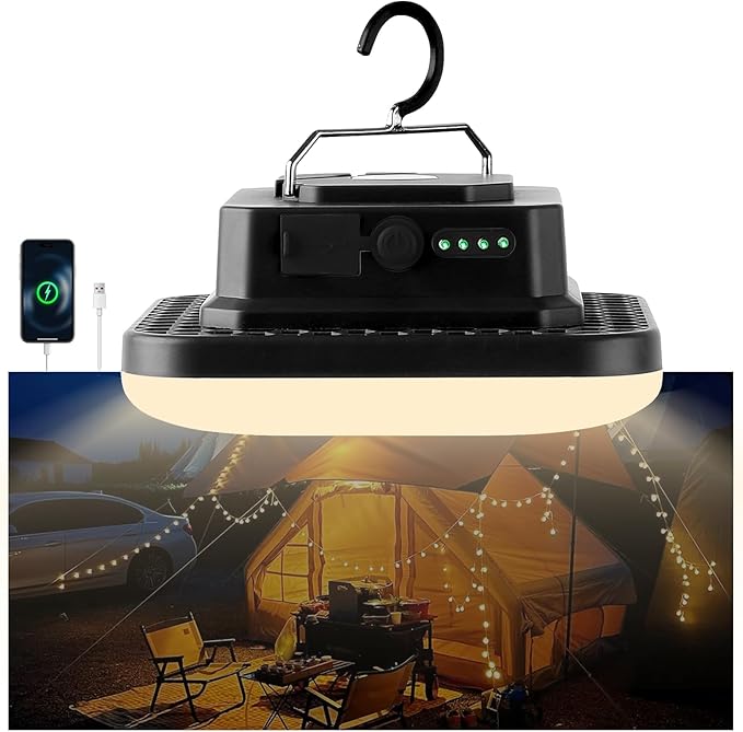 Portable Rechargeable LED Camping Lights for Hanging,Waterproof Outdoor Light,Super Bright Hanging