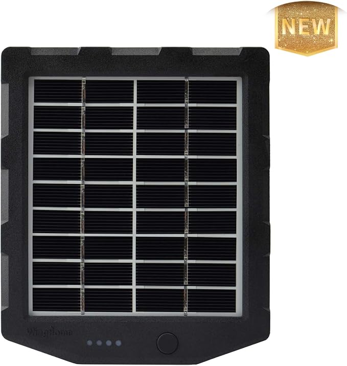 Trail Camera Solar Panel, WingHome Solar Battery Charger Kit 12V/1A 6V/1.5A with Build-in 2000mAH