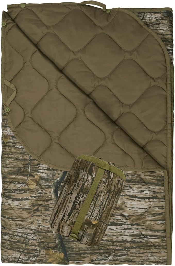 Poncho Liner Military Blanket Outdoor Camping Blankets for Travel, Beach, Grass, Picnic, Car