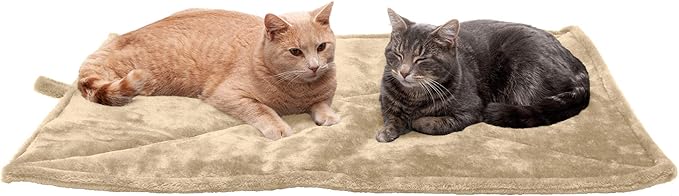 Furhaven ThermaNAP Self-Warming Cat Bed for Indoor Cats & Large/Medium Dogs, Washable & Reflects